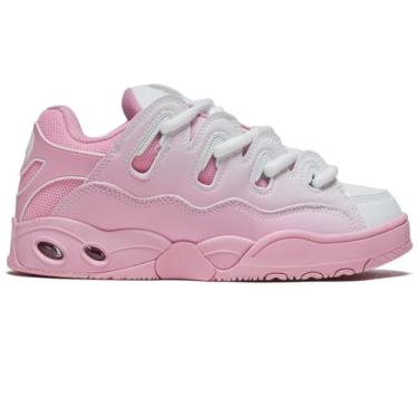 Imagem de Osiris Tênis masculino inspirado no skate D3 OG, Rosa/branco/desbotado, 4