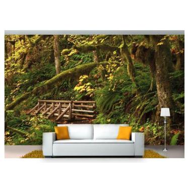 Imagem de Papel De Parede Floresta Natureza Árvores 3D 3M² Xna216 - Você Decora