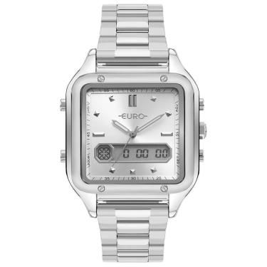 Imagem de Relógio Euro Feminino Fashion Fit Sporty Prata - Eubj3890aav-4c Eubj3890aav-4c