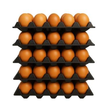 Imagem de Kit 20 Cartela De Ovos Plástica Bandeja 30 Ovos Higiênica Reutilizável