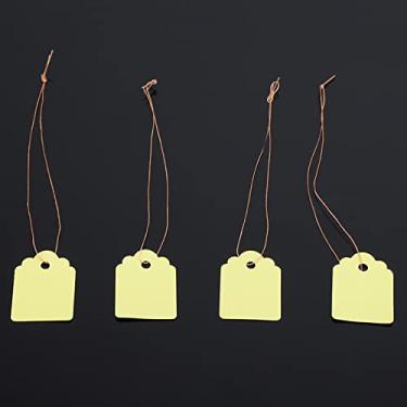Imagem de ZJchao Plant Tag, Nome da Planta Tag 200pcs Rótulos de Plantas Reutilizáveis ​​ Com Rótulos de Cordas Marcadores de Marcadores de Plástico de Jardim para Jardim Ao Ar Livre (Amarelo)