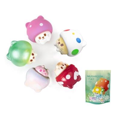 Imagem de Aven Rabbit Caixa surpresa série gato cogumelo, caixa misteriosa, brinquedos aleatórios fofos, presente de aniversário, Natal, brinquedo colecionável para enfeites de mesa, 1 peça