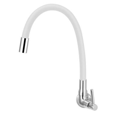 Imagem de Torneira Para Cozinha De Parede Tubo Gourmet Colorido 1/4v. - Modelar,