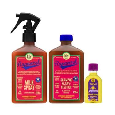 Imagem de Kit Lola Rapunzel Sh 250ml + Spray Milk 250ml + Pinga! Óleo Pataúa e M