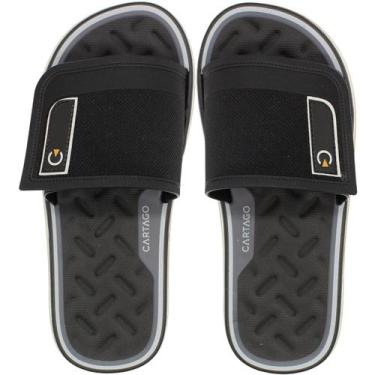 Imagem de Chinelo Slide Cartago Málaga Sport Masculino, Preto, 40