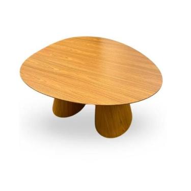 Imagem de Mesa de jantar organica Polaris em freijo 140x130cm - Modelar