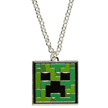 Imagem de JINX Colar com pingente Minecraft Creeper, One Size, Liga de aço