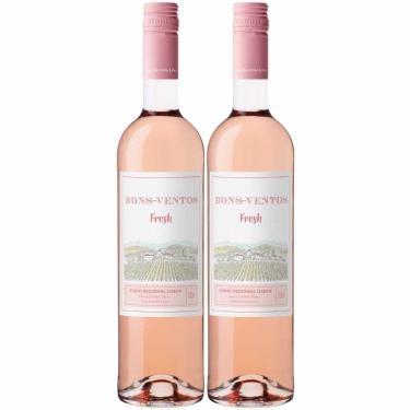Imagem de Kit 2 Garrafas Vinho Rose Bons Ventos Fresh 750ml
