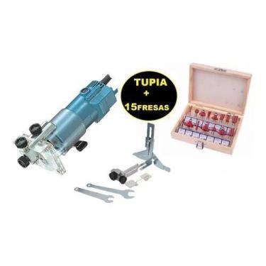 Imagem de Kit Tupia Manual Laminadora + Jogo Fresas 15 Peças ! 110 - Sa, Songle,