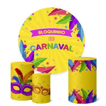 Imagem de Trio Capas Cilindro + Painel Redondo 1,50m Carnaval - Fadrix, K1CNV000
