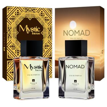 Imagem de Perfume Masculino Árabe Kit Com 2: Mystic e Nomad Amadeirado Oriental Eau De Parfum