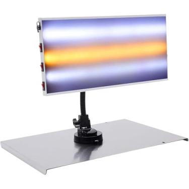 Imagem de Lâmpada De Reparo Portátil Com Holofotes De Placa Led - Luz De Reparo De Amassados De Carro, Placa Refletora Placa De Lâmpada Pdr Com Suporte De Chão
