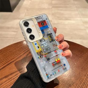 Imagem de Capa de celular com placa de circuito avançado para Samsung A55 A54 A53 A52 A51 A70 A32 A13 5G, capa prateada galvanizada à prova de choque, CYB, B1088T10, para Samsung A53 5G