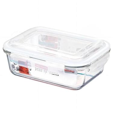 Imagem de Kit 10 Kit 5 Potes Hermético 640ml Vidro 4 Travas(640ML,KIT 10 POTES)