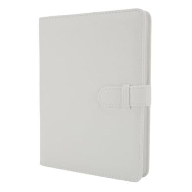 Imagem de Asixxsix 80 Bolsos álbum de Fotos para Fotos de 5,5 Polegadas, Livro de Figuras de Câmera Instantânea de Selo de PVC Com Capa de Couro de Padrão Litchi, para Ingressos de 5,5 Polegadas, (Branco)