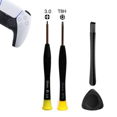 Imagem de Cleaning Repair Tool Kit for PS5, PS4, PS3, PS2, PS1 Playstation Controller with Paddles, Crossed Screwdriver PH0(+3.0), T8H,Plastic Safe Pry Bar, Triangle Paddle, screwdriver Set Accessories.(PS-4)