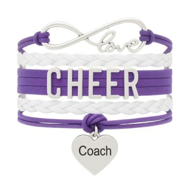 Imagem de Bracelete Cheer Coach – Pulseira de treinador líder de torcida – joia de torcida – Presente perfeito para mulheres treinadoras de torcida 8 inches