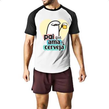 Imagem de Camiseta Raglan Dia dos Pais Flork Cerveja - Alearts, P