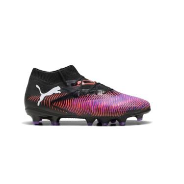 Imagem de PUMA Tênis infantil unissex Future 8 Pro Firm Artificial Ground (criança pequena), Puma Preto/PUMA Branco/Vermelho Brilhante, 12 Little Kid