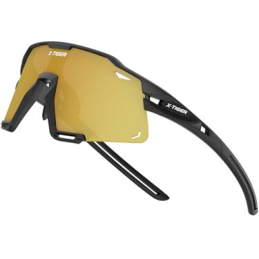 Imagem de X-TIGER Óculos De Sol Polarizados Para Crianças, Óculos De Sol Para Beisebol Juvenil, Uv400, Óculos De Sol Esportivos Para Meninos E Meninas, Óculos Para Softbol, Ciclismo E Scooter