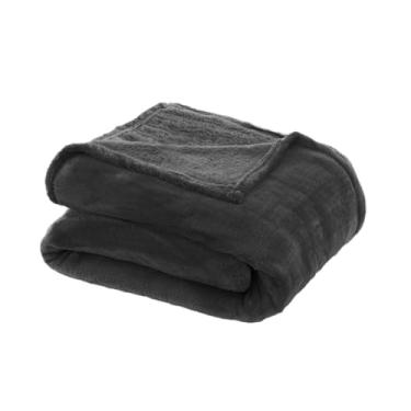 Imagem de Cobertor, Manta, Toque de seda, 180x220cm, 100% Poliester, Toque macio, 250g/m�, Altihaus, Alta durabilidade, Elegante, Conforto t�rmico (Chumbo)