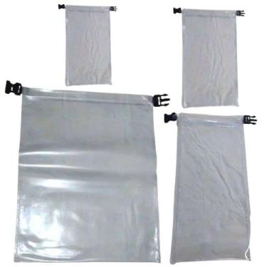 Imagem de Kit 4 Saco Estanque Transparentes (1 PP 1 P 1 M 1 G) - Alto Padrão