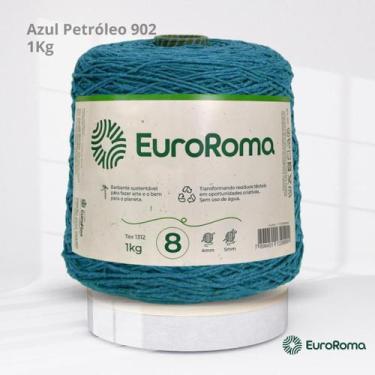 Imagem de Barbante Nº 8 da EuroRoma com 1Kg, 902 | AZUL PETRÓLEO
