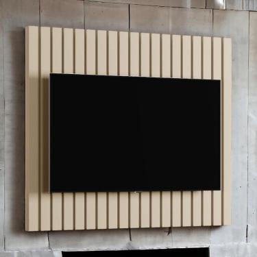 Imagem de Painel Para Tvs 42 Ravena Off White Ripado Carmolar