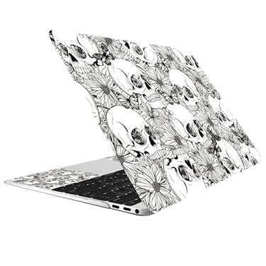Imagem de CREATCABIN Caveira Netbook Laptop Skin Sticker Laptop Cover Decalques para 11,6 12 13 14 15 polegadas Universal Netbook Skin Sticker Reutilizável Notebook Arte Decalque Protetor Notebook Bloco de