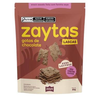Imagem de Zaytas Gotas de Chocolate Lascas Crocantes Vegana 80g, Gotas de Chocol