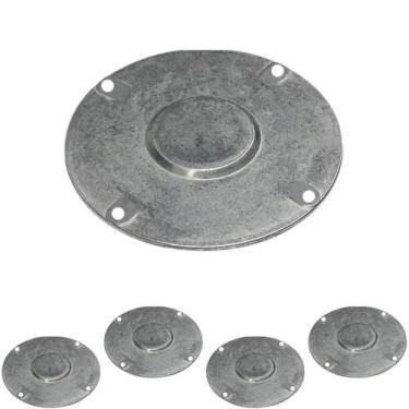 Imagem de 5 Tampa P/condulete Redondo Alumínio Medida 3/4 Sieg