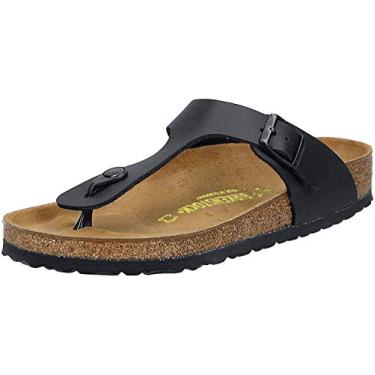 Imagem de Birkenstock Sandália feminina GIzeh tanga preta, patente preta, 42 M EU/11-11,5 B(M) EUA, Prata, 11-11.5