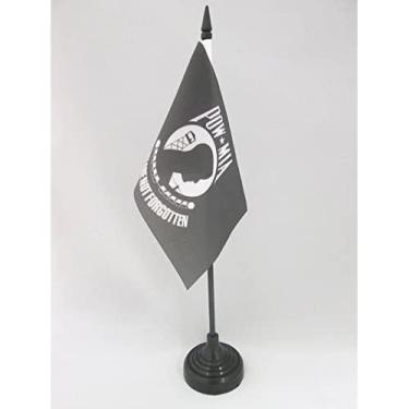 Imagem de AZ FLAG - Bandeira de mesa Usa Pow Mia Remember - 15 x 10 cm - Estados Unidos da América Bandeira de mesa 10 x 15 cm - Bandeiras