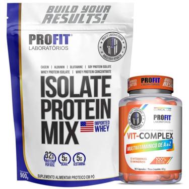Imagem de WHEY ISOLADO 900G l MULTIVITAMÍNICO VIT COMPLEX 90 CÁPSULAS l PROFIT-Unissex