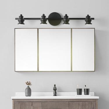 Imagem de GZZBMY Luzes de parede espelhadas de LED para banheiro Lâmpadas de parede destacáveis internas de metal à prova d'água Arandelas de parede com ângulo ajustável para exibição de imagem para quarto