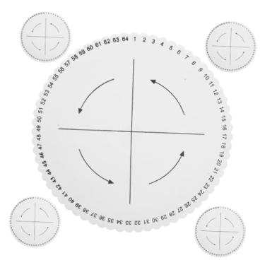 Imagem de Gatuida 5 peças de ranhuras de placa de trança de disco redondo Kumihimo para fazer pulseiras durável e estável ferramenta de miçangas para projetos de macramê