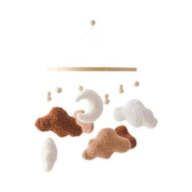 Imagem de Móbile De Berço De Madeira Para Bebês Com Ursinho De Feltro Macio, Cai