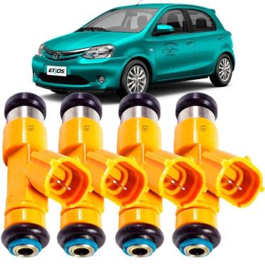 Imagem de Kit 4 Bicos Injetores Toyota Etios 1.5 Flex 2015