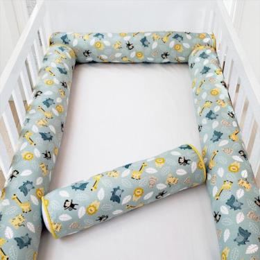 Imagem de Kit Berço 4 Rolos Americano Rolinho Safari Verde - Loja Baby