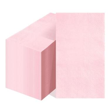 Imagem de Guardanapos FALIZIFU, rosa claro, papel descartável de 2 camadas, 100 