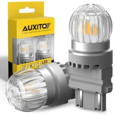 Imagem de Lâmpada LED AUXITO 3157 Sinal de direção amarelo âmbar super brilhante