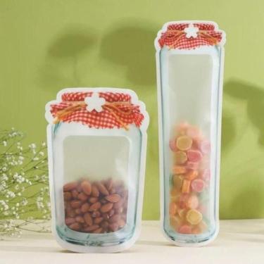 Imagem de Saco Zip Lock Hermético Reutilizável Formato Pote - YAAY