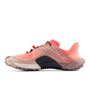 Imagem de New Balance Tênis de corrida masculino Minimus V1 Trail, Urgent Red/Flat Taupe/Bisque, 10 Wide