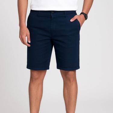 Imagem de Bermuda Sarja Colorida Masculina Alfaiataria Sport Elastano Diversas C