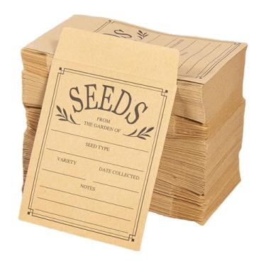 Imagem de shamjina 100 unidades de envelopes reutilizáveis, pacotes organizadores de recipientes para organizar pequenos itens, armazenamento de flores e plantas