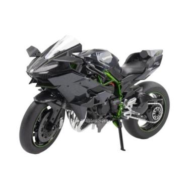 Imagem de Modelo De Motocicleta Diecast Kawasaki H2R R1250 GS Brinquedo Com Dire