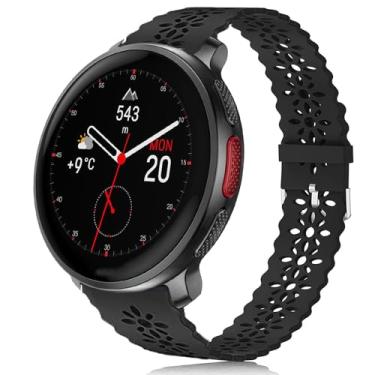 Imagem de Compatível com pulseiras Polar Smartwatch, 20 mm, 22 mm, tiras de substituição de silicone de liberação rápida compatíveis com Polar Unite, Ignite, Ignite 2, Ignite 3, Pacer, Pacer Pro, Vantage V3