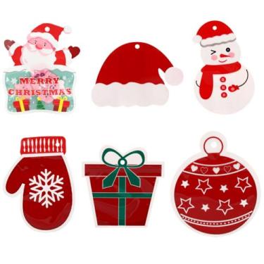 Imagem de Adam Victor Sacos de presente de Natal - Bolsa divertida Ziplock, designs sortidos de Natal/bolsa de doces criativos, lembrancinhas de festa e sacolas de brindes (pacote com 36, 6 estilos)