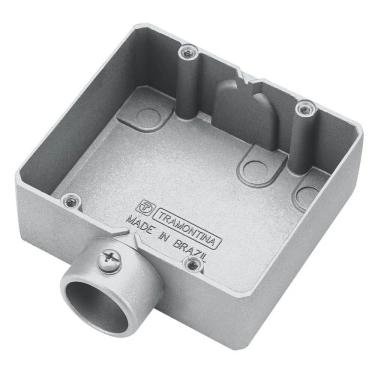 Imagem de Condulete Duplo Tipo ""ED"" sem Tampa e Rosca BSP 3/4"" Polegadas - 56111032 - TRAMONTINA