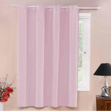 Imagem de Cortina PVC Corta Luz Blackout 1,10m x 1,30m Rosa Folha Unica - Imperi